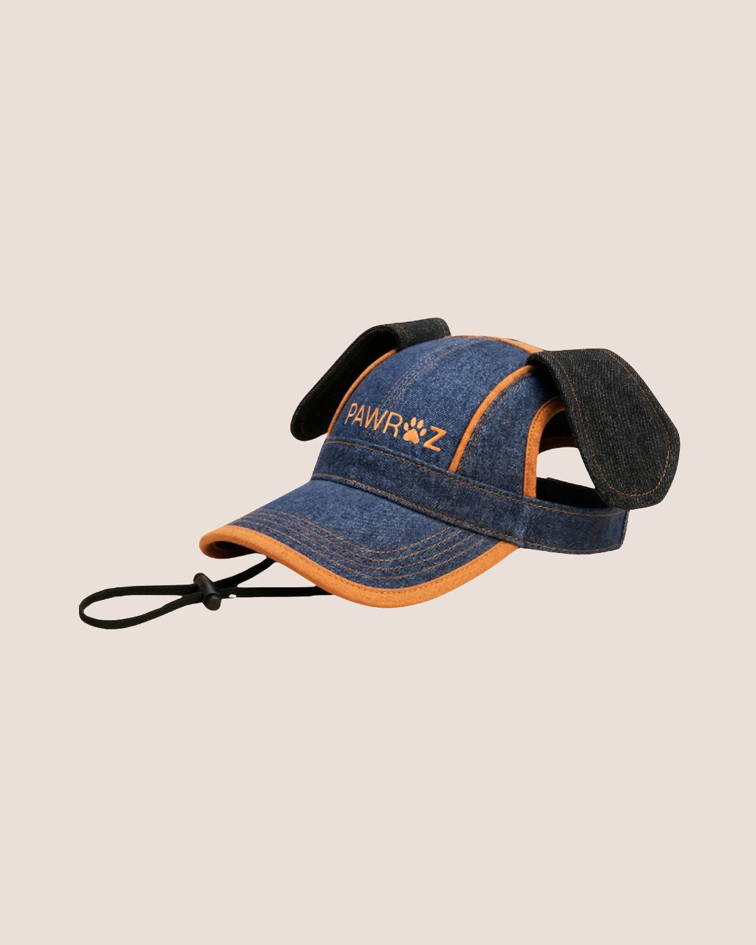 Navy Orange Goofy Play Dog Cap