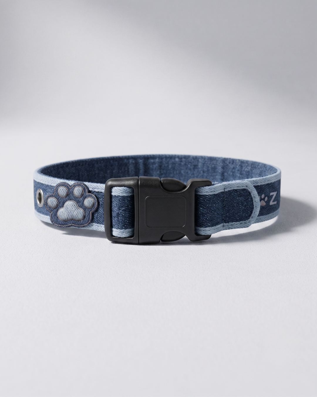 PAWROZ Signature Two Tone Paw Collar and leash
