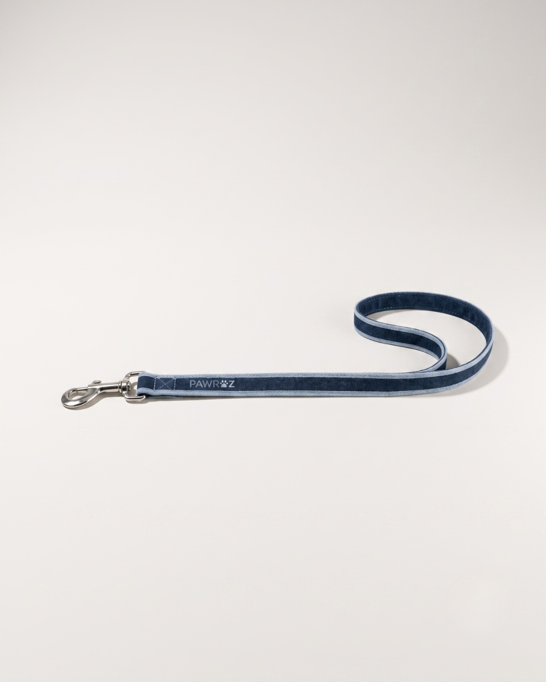 PAWROZ Signature Two Tone Paw Collar and leash