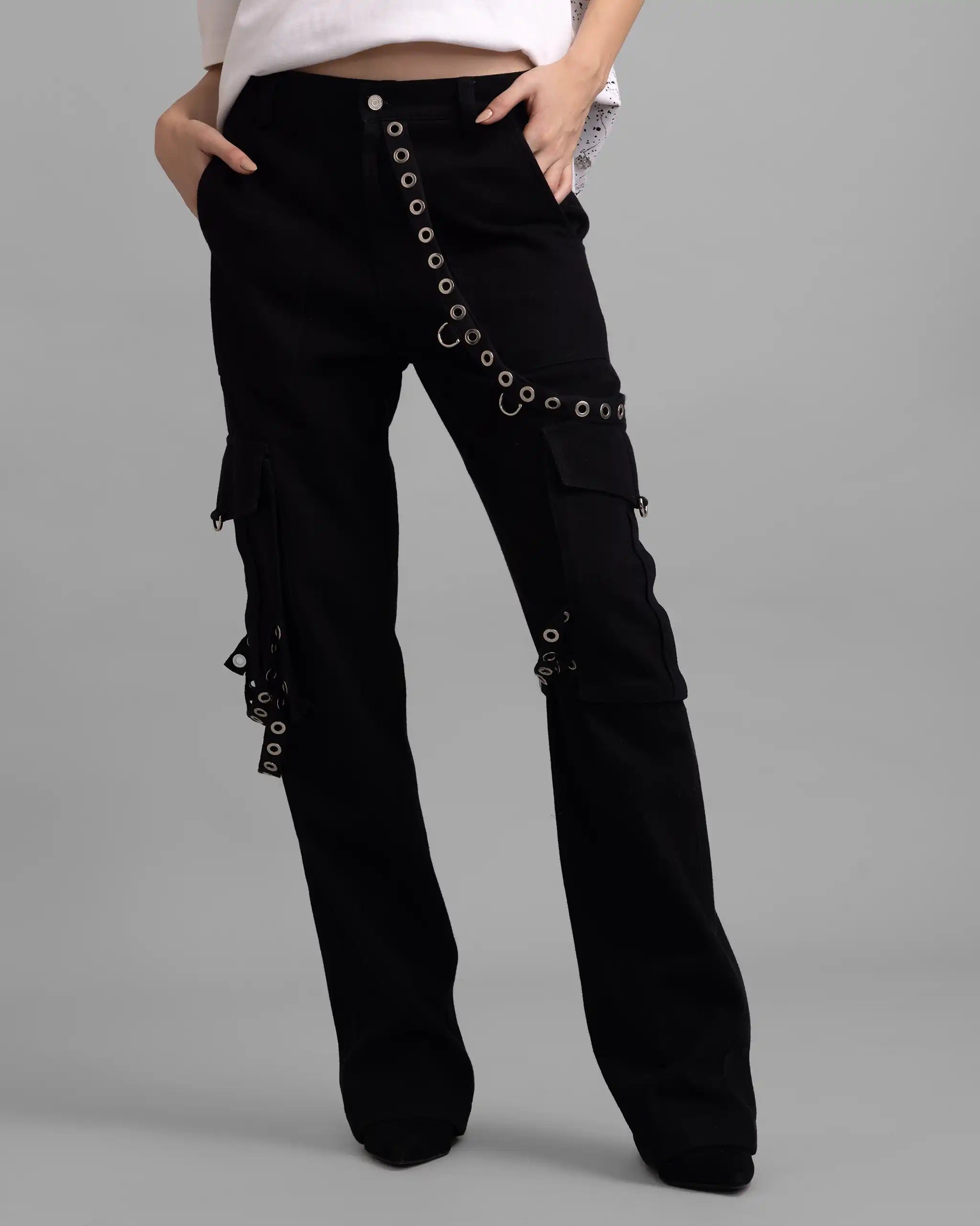 Midnight Denim Cargos