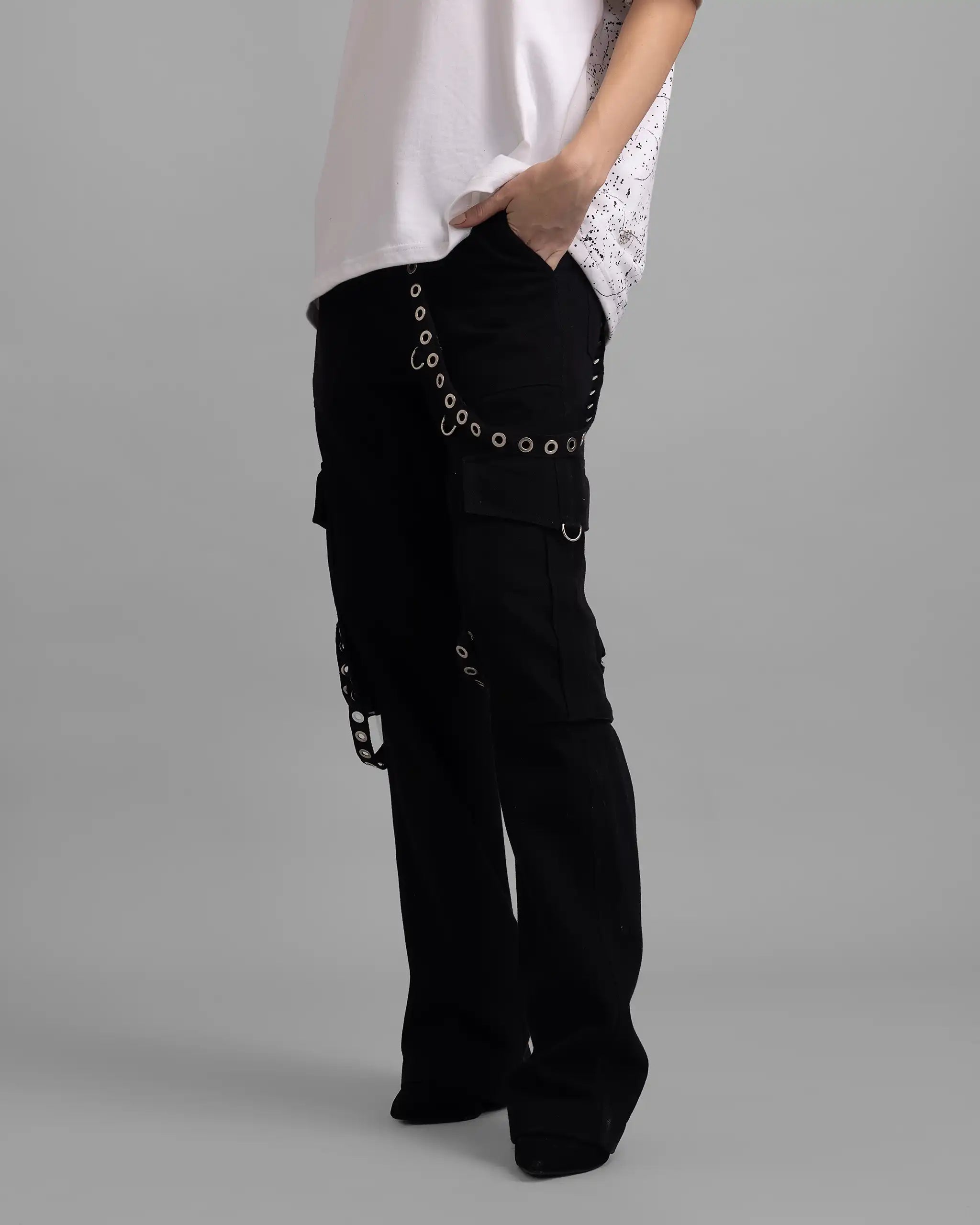 Midnight Denim Cargos