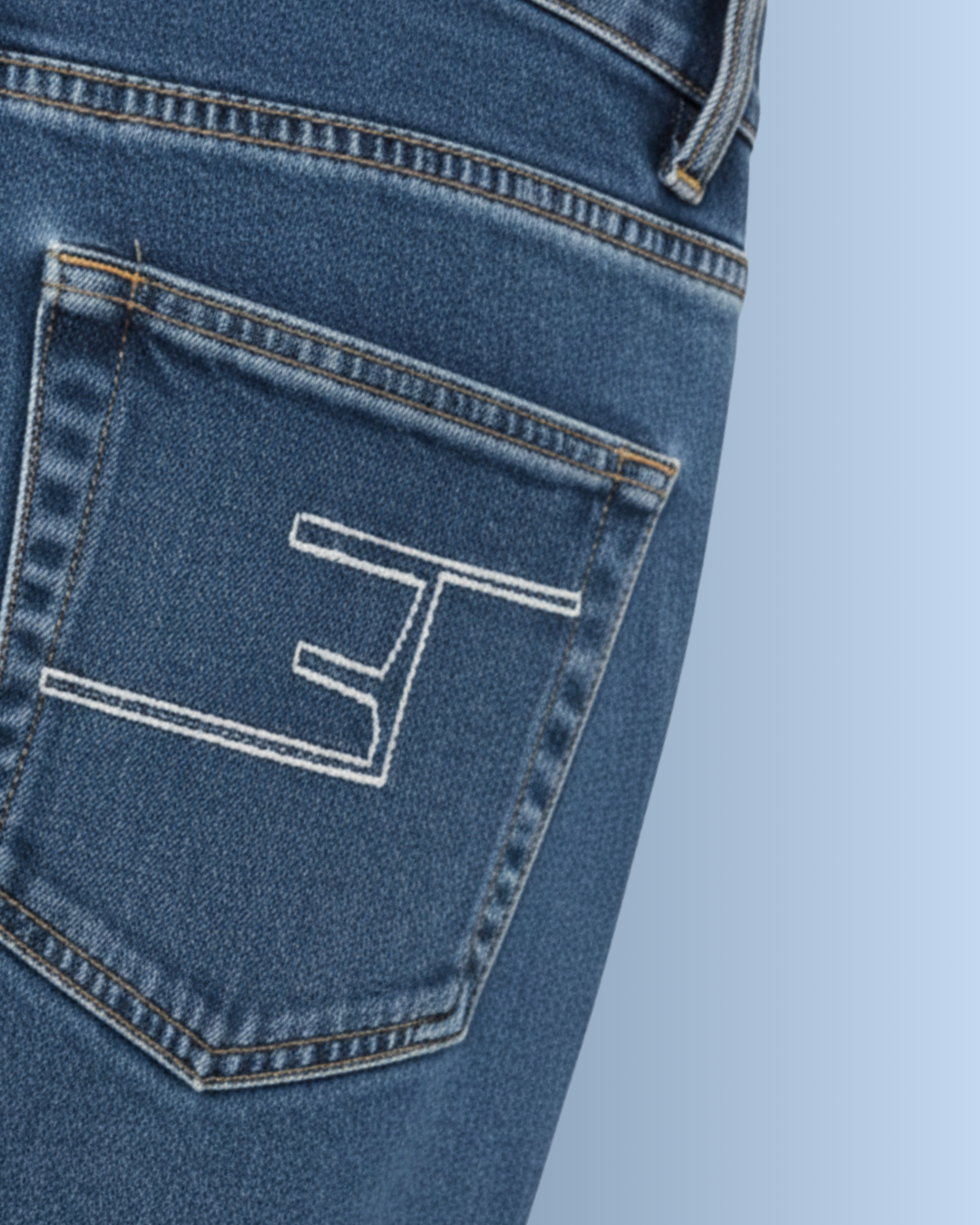 Classic Blue Flare 4 way stretch Denim Pants