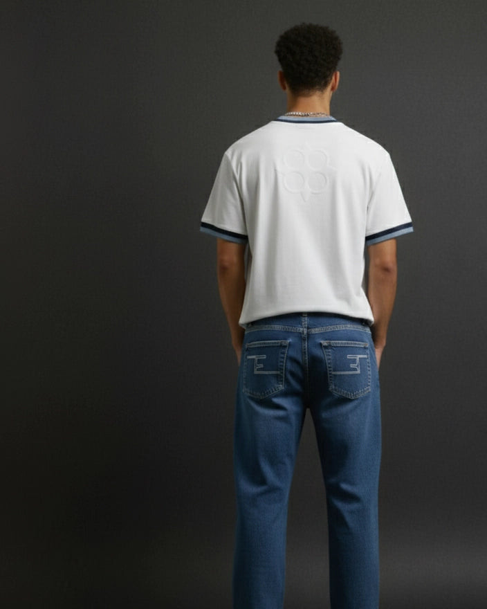 Class Blue Straight Leg 4 way stretch Denim Pants