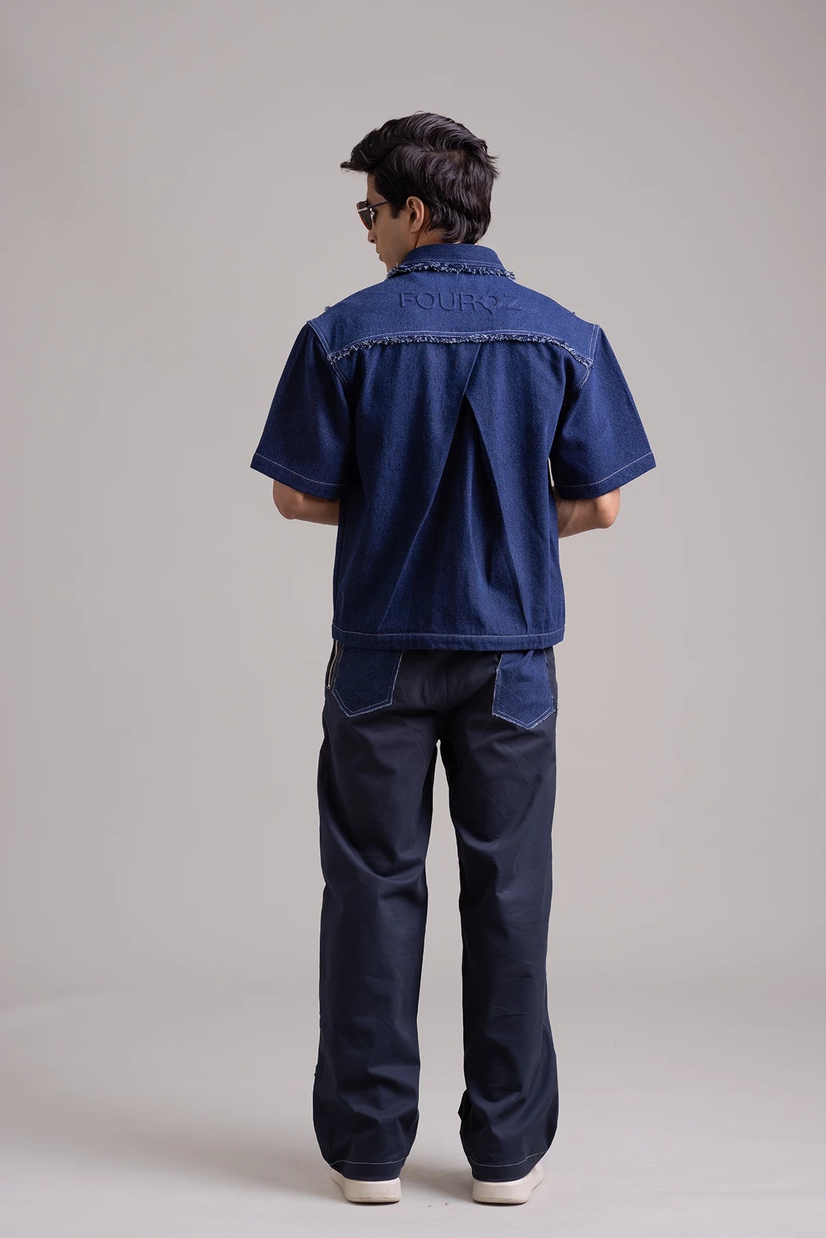 Midnight Blue Frayline Summer Shaket