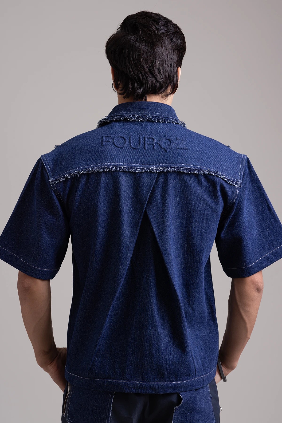 Midnight Blue Frayline Summer Shaket