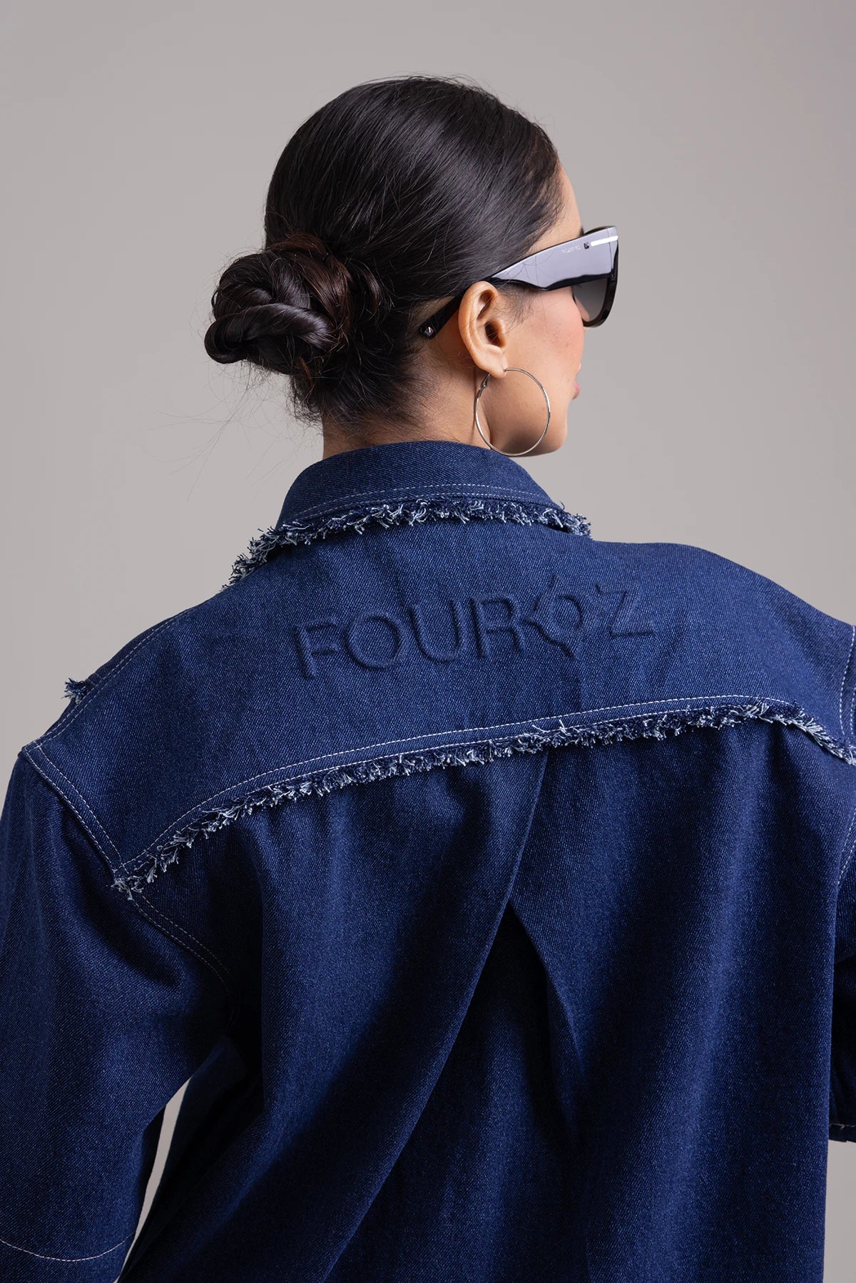 Midnight Blue Frayline Summer Shaket