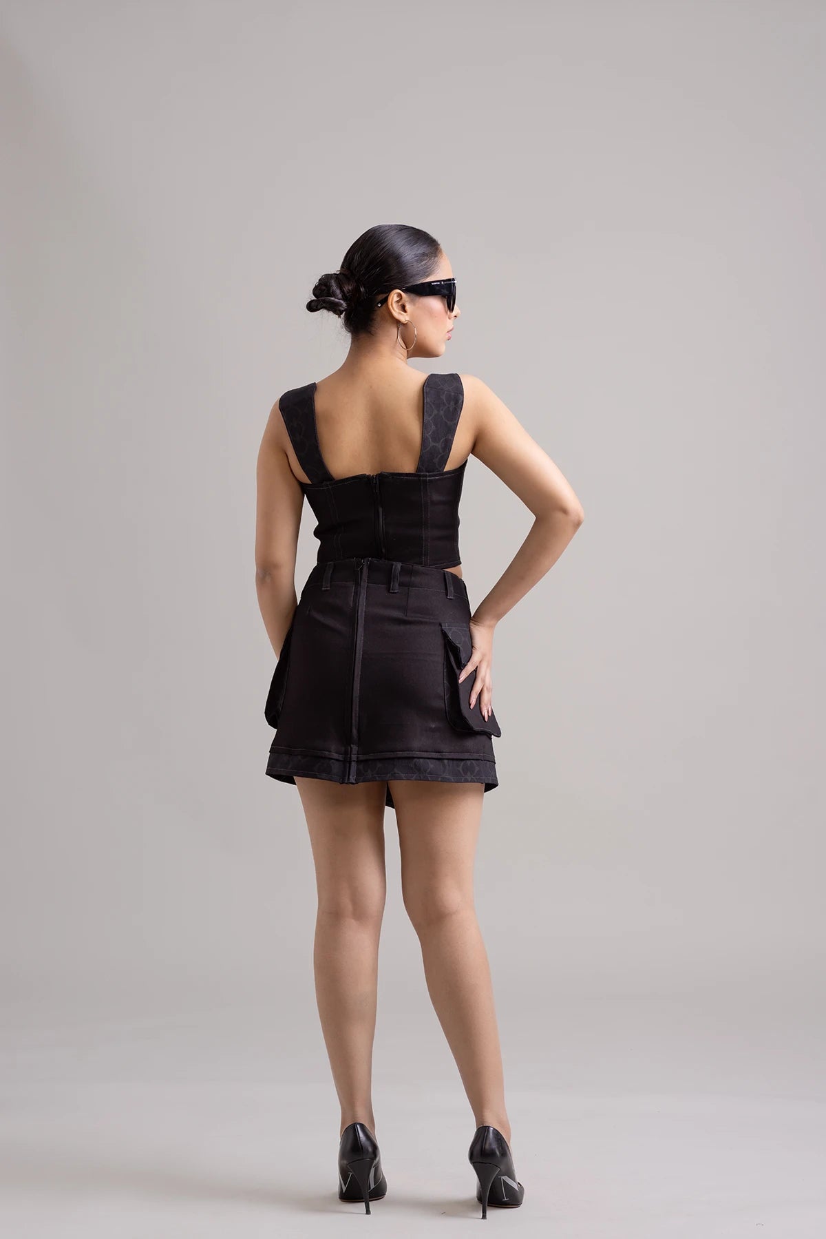 Carbon Clash Corset Top