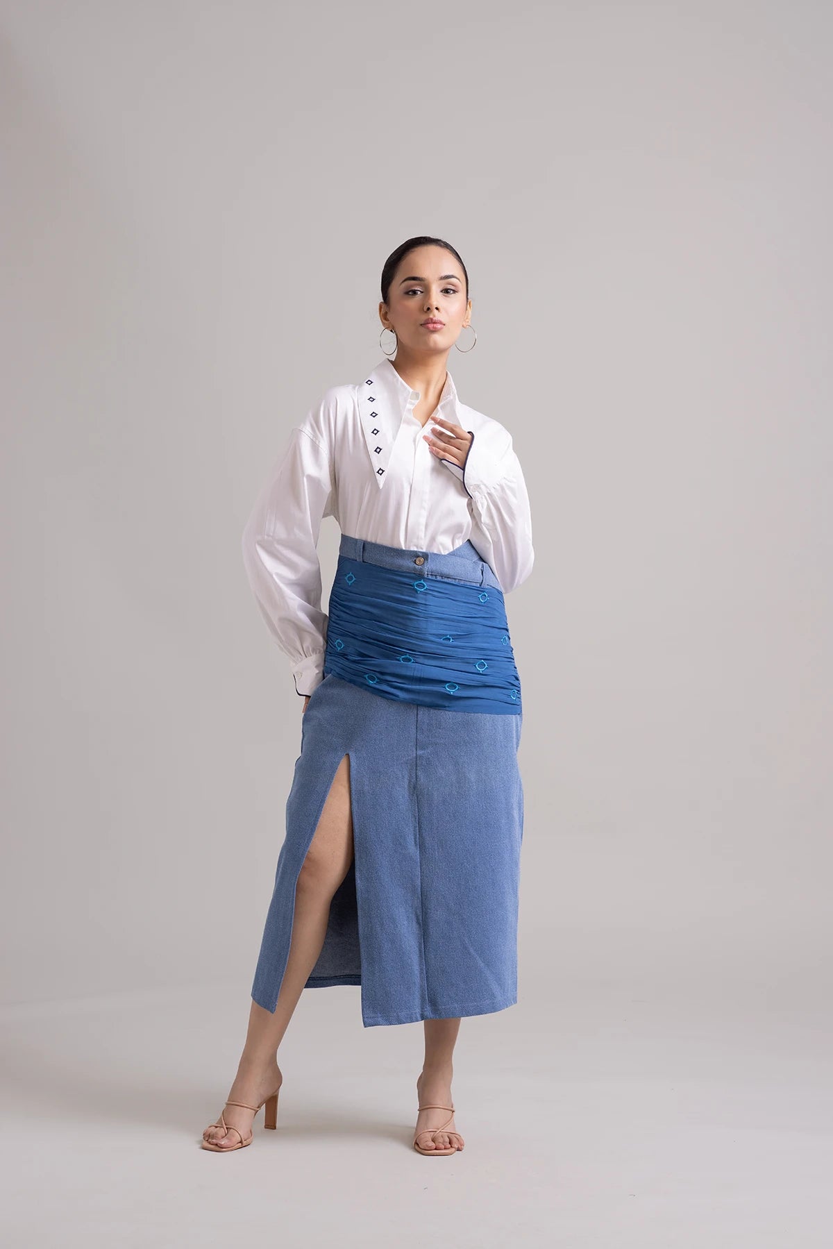 Blue Tides Denim Skirt
