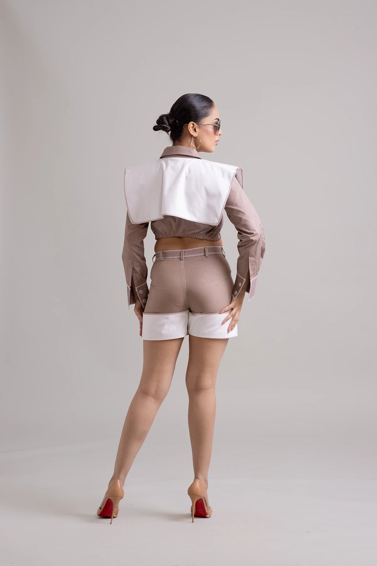 Contour Cut Crop Shirt