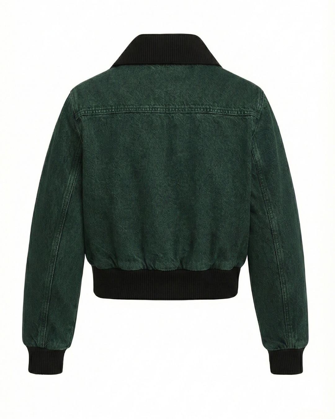 Green Denim Utility Jacket