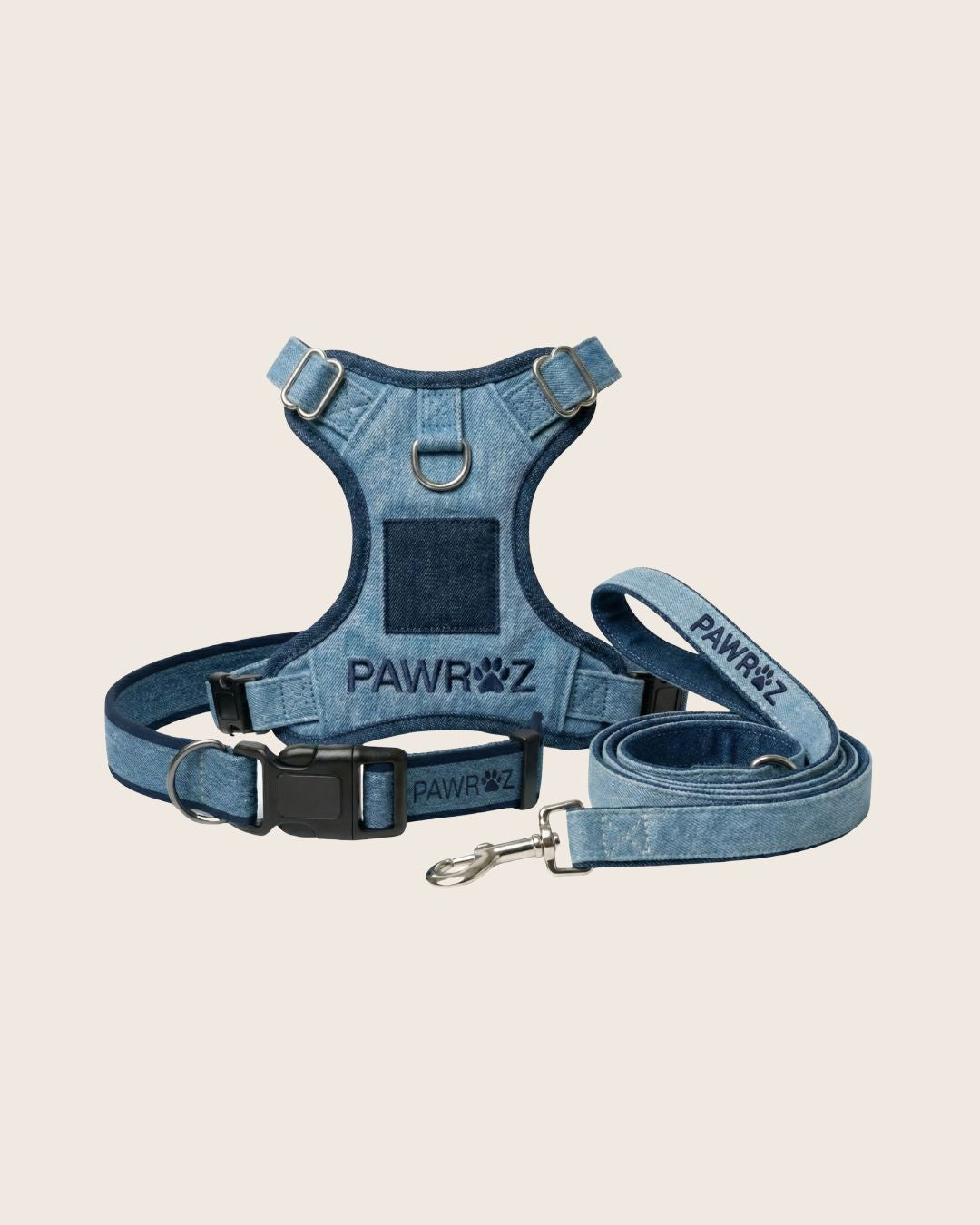 Two-Tone Blue Denim Harness