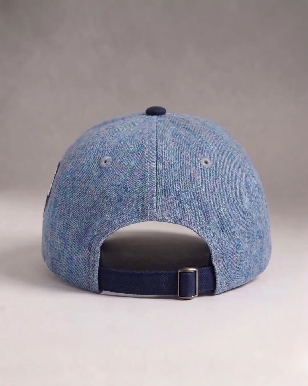Dual Tone Logo Pool Cap – FOUROZ unisex denim cap – view 4