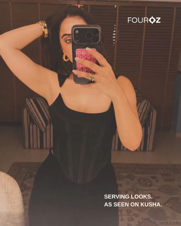 Kusha Kapila wearing Fouroz