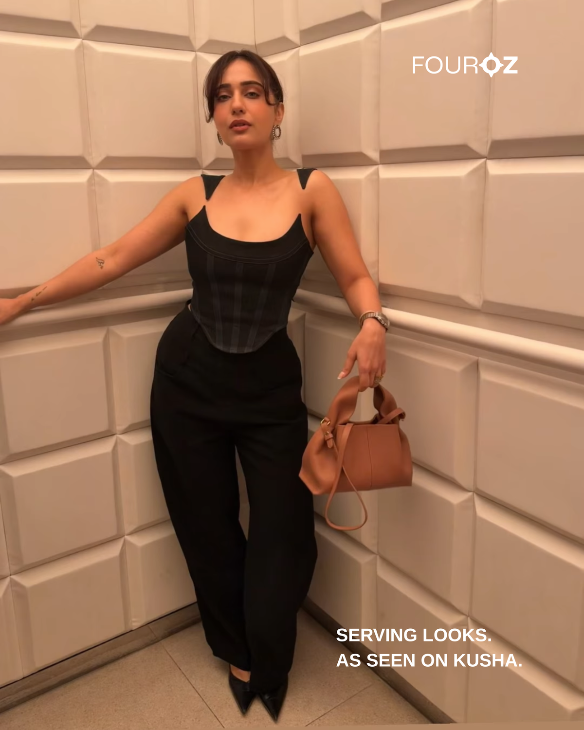 Kusha Kapila wearing Fouroz