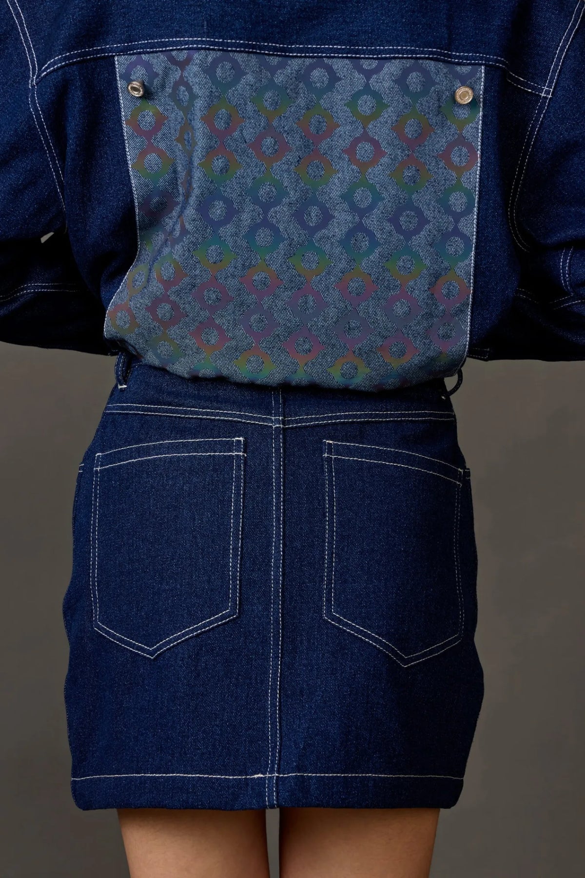 Midnight Blue Denim Mini Skirt