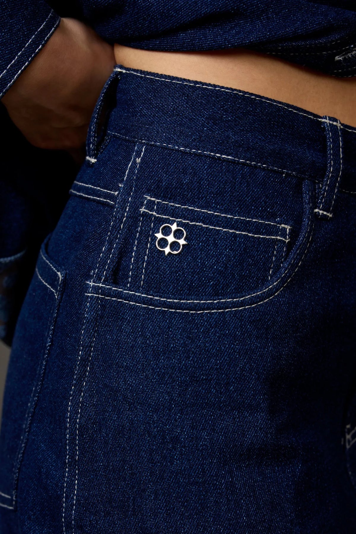 Midnight Blue Denim Mini Skirt
