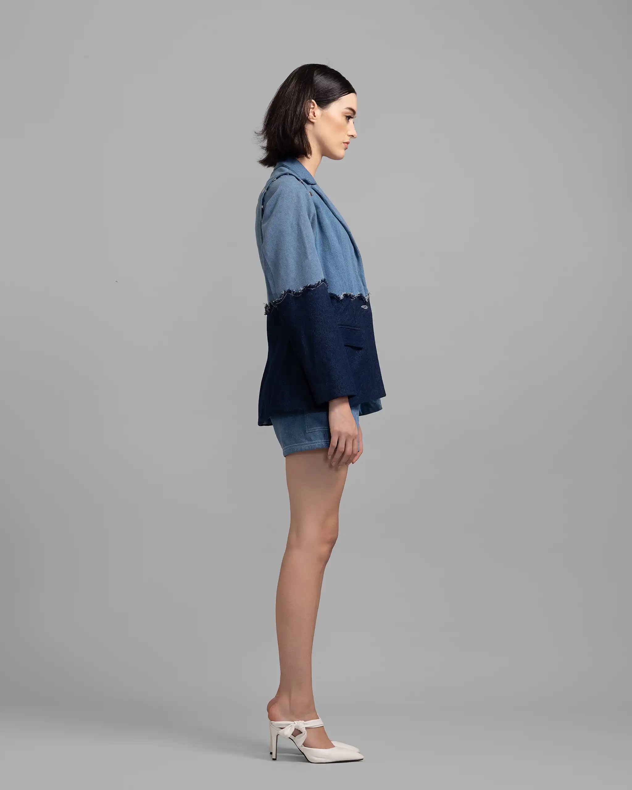 Beyond Borders Denim Blazer