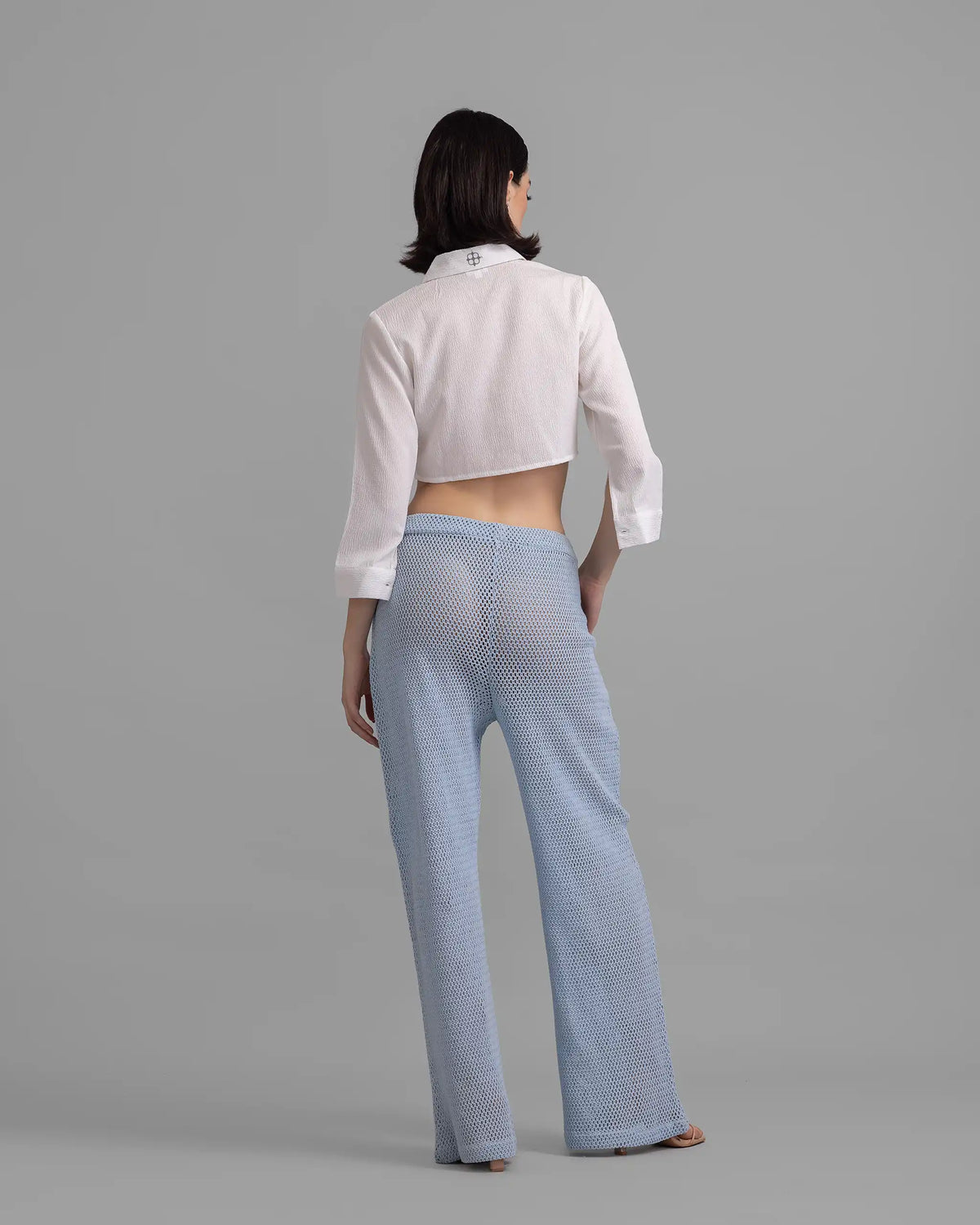Blue Mesh Beach Trousers