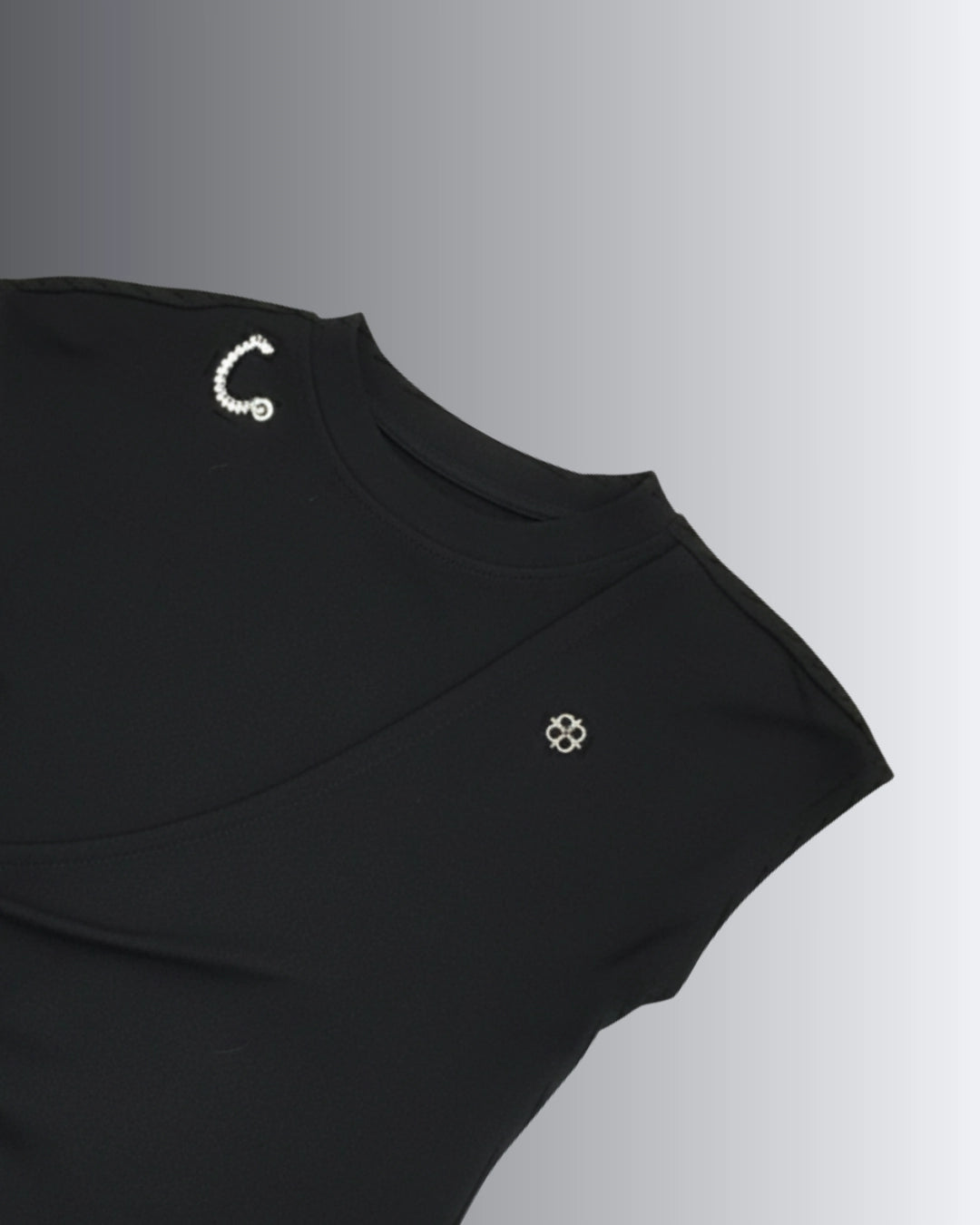 Structured Monochrome Top