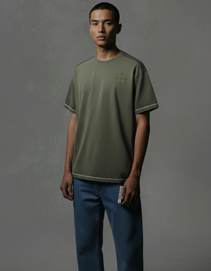 Static Green Tshirt