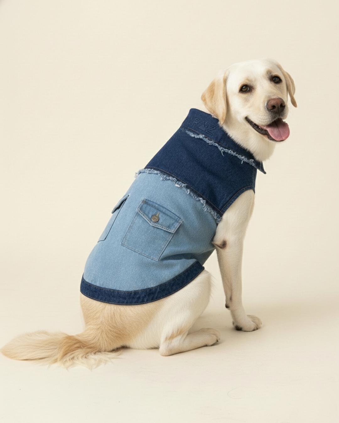 Two-Tone Blue Denim Jetsetter Dog Jacket