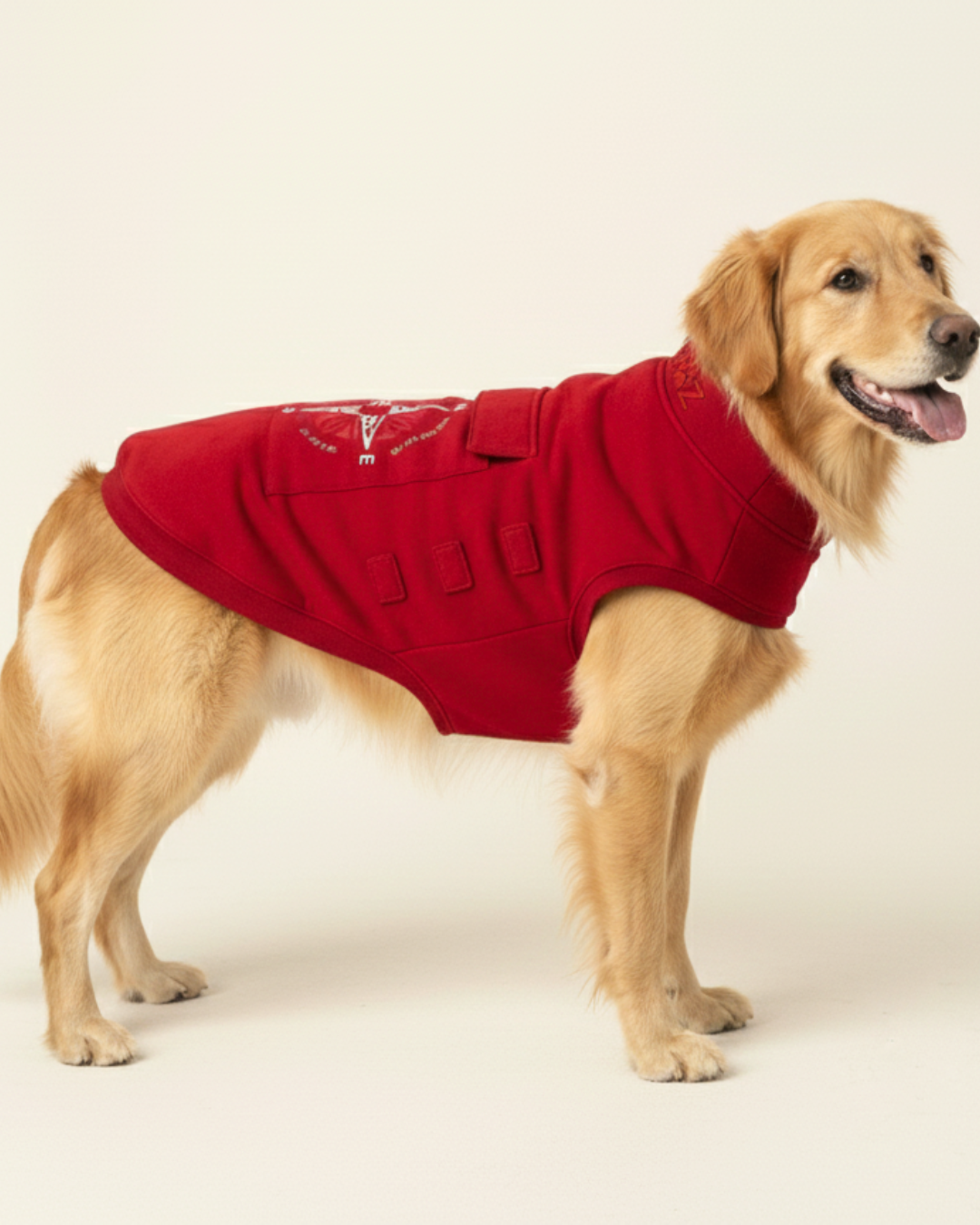 Pawroz Red Sweatshirt and Bandana set with Compass print