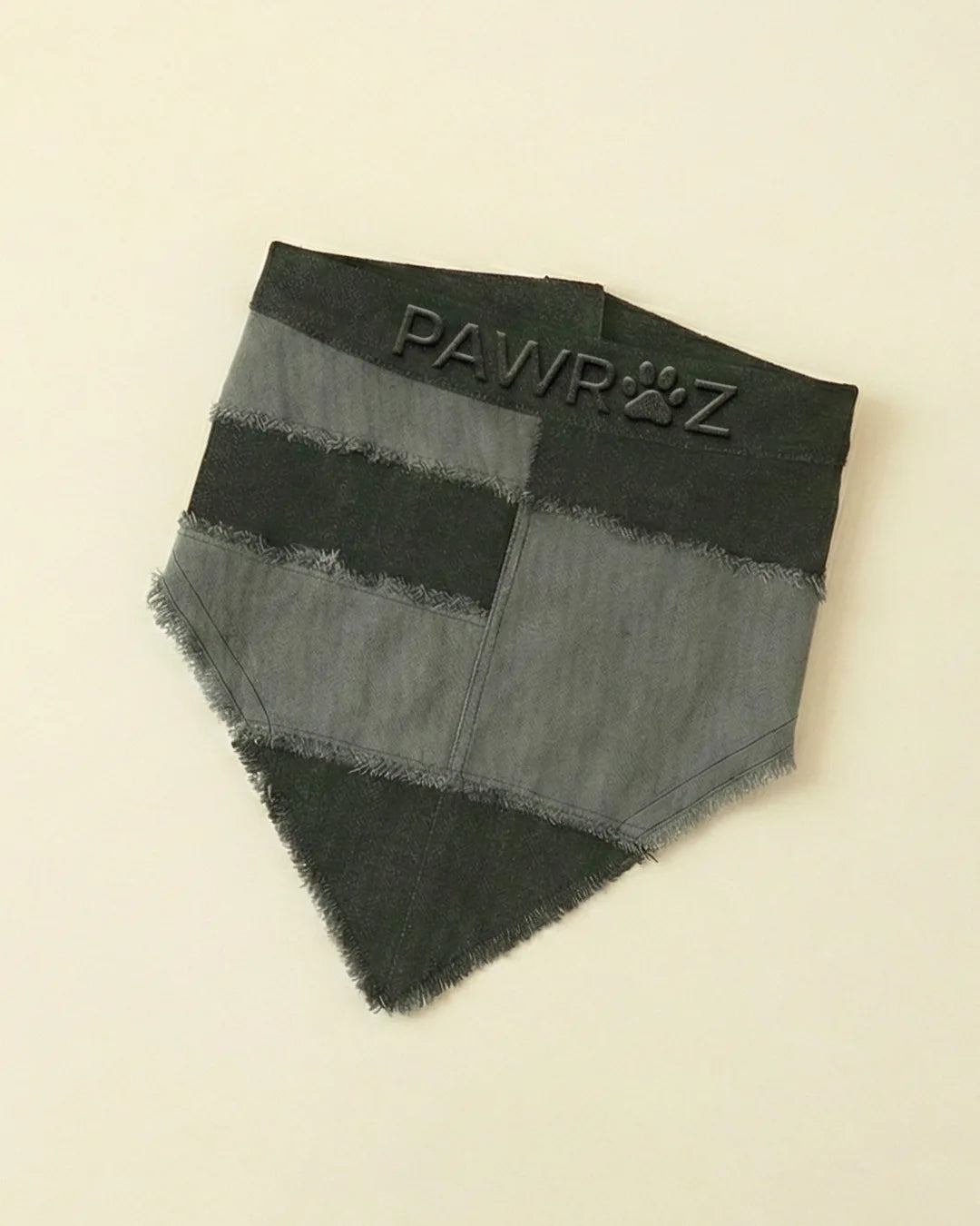 Black and Grey Patched Urban Dog Bandana