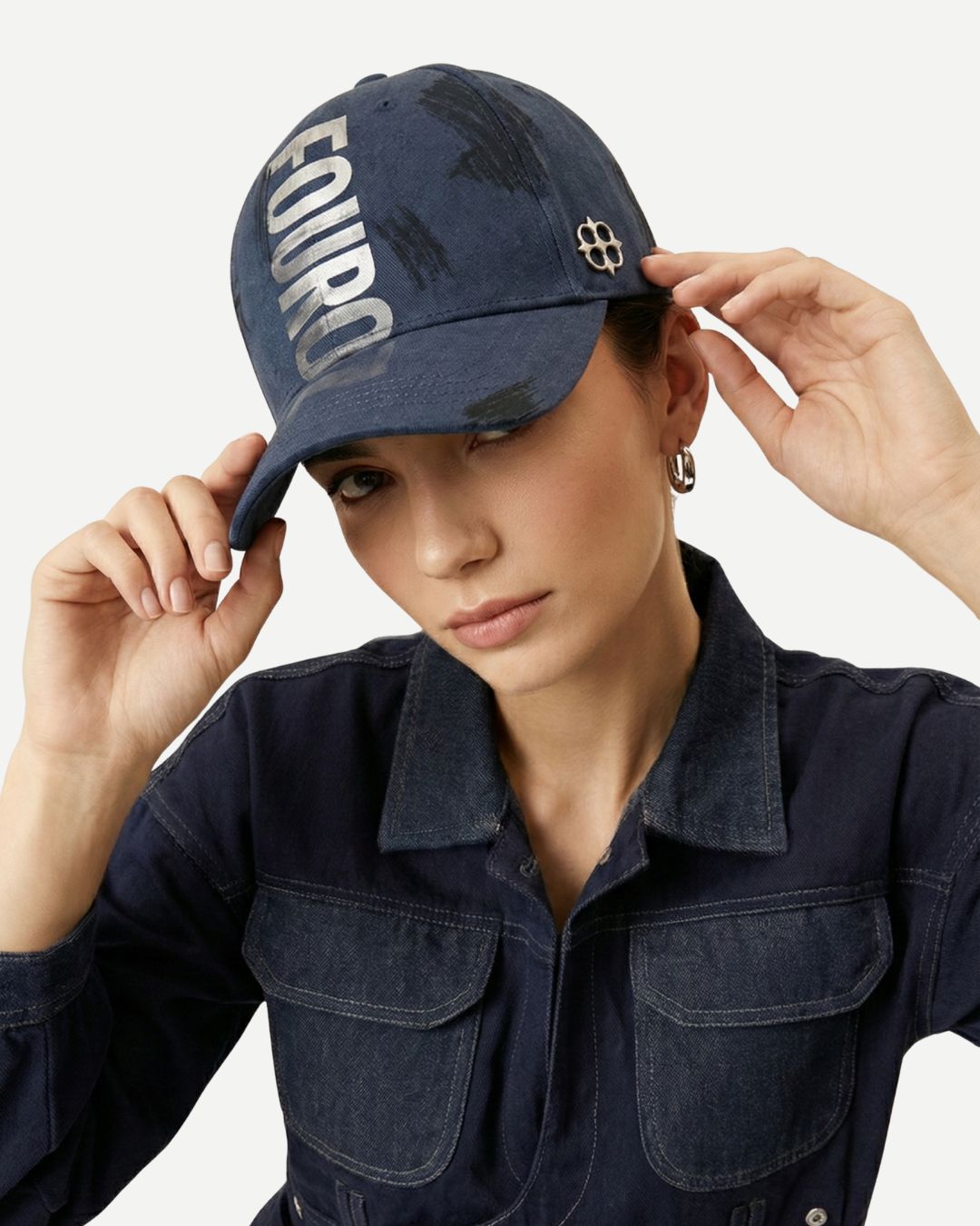 Navy blue FOUROZ Gradient Cap