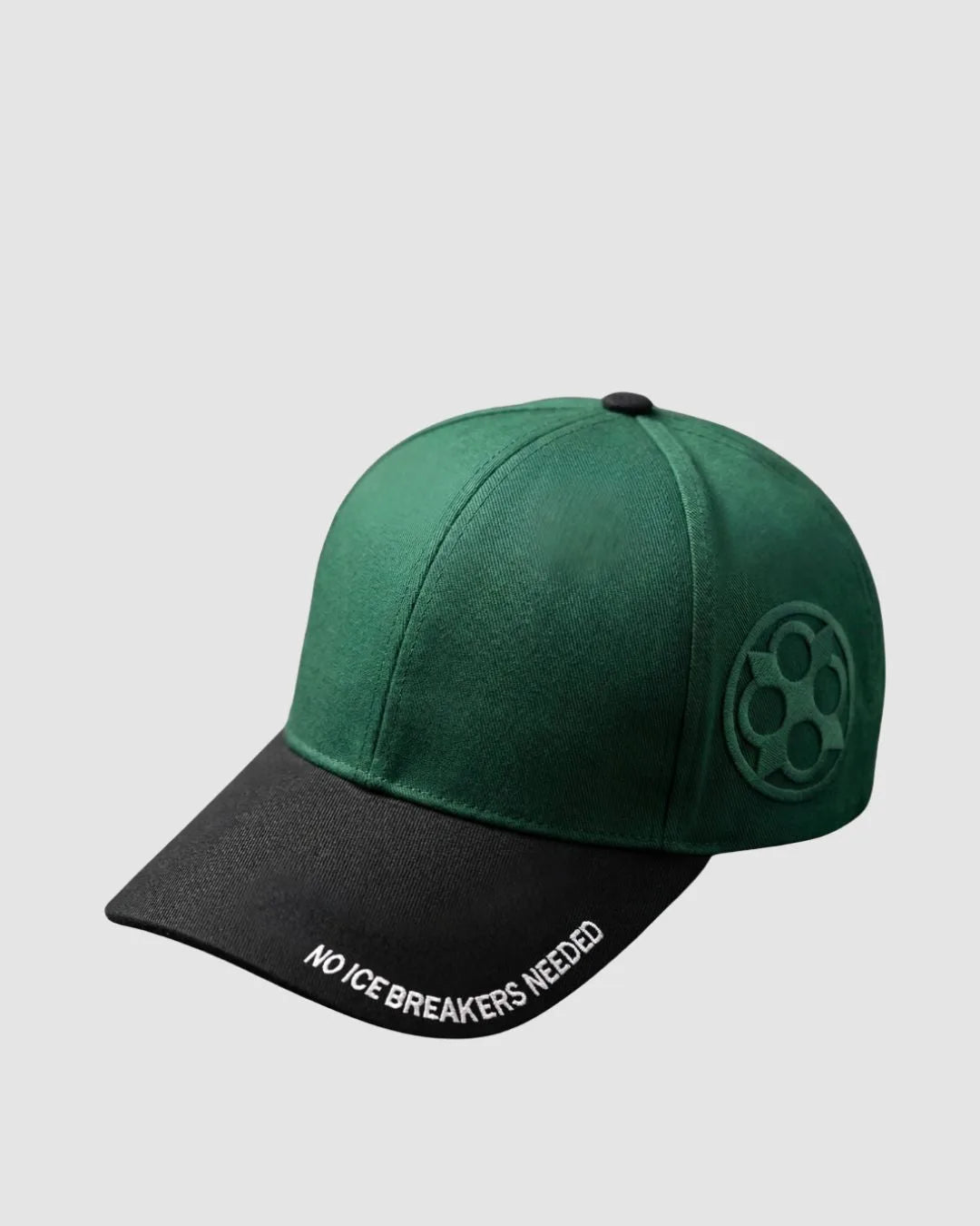 FOUROZ Evergreen Cap – green two-tone unisex cap – front view