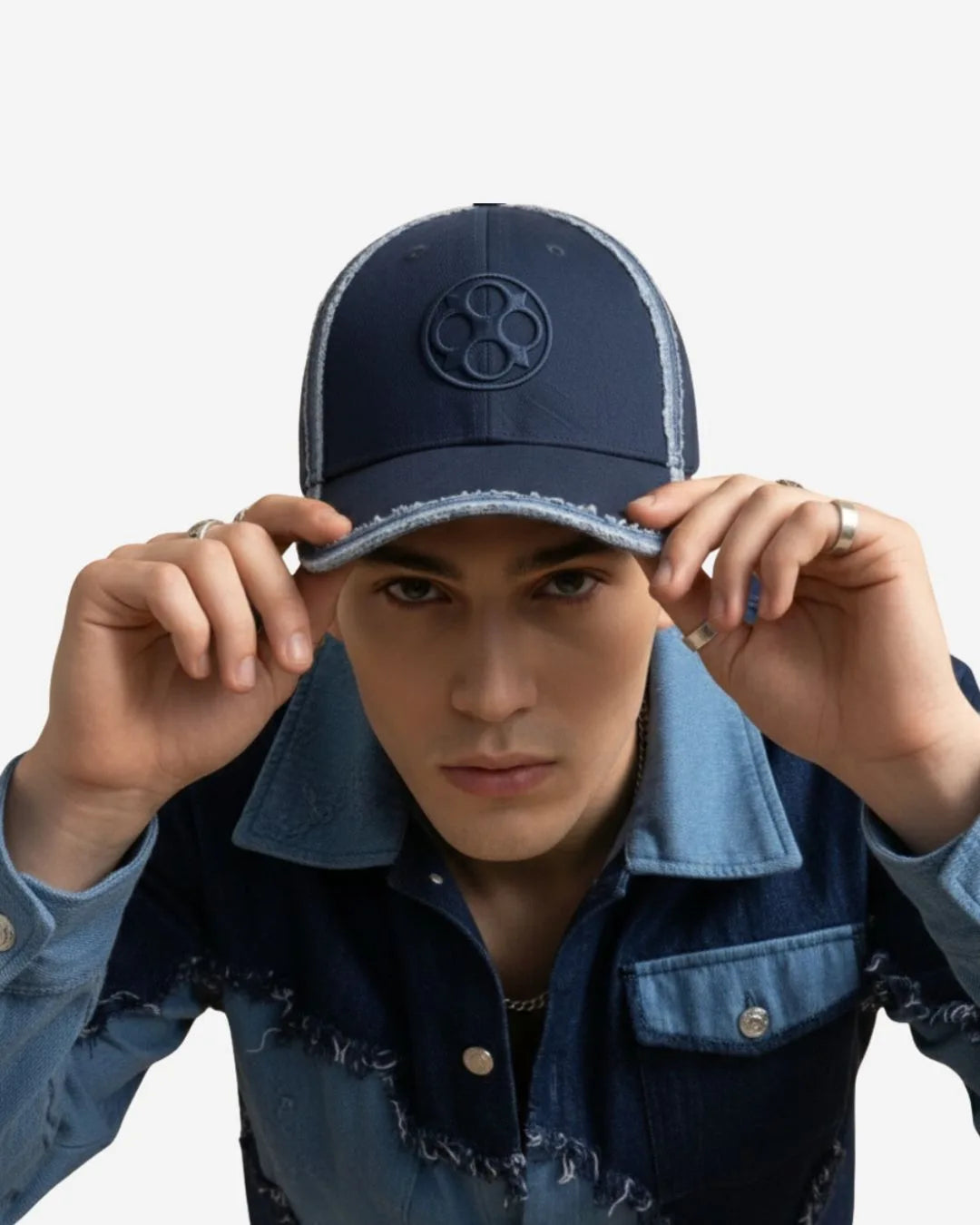 FOUROZ Shadow Denim Cap – on model